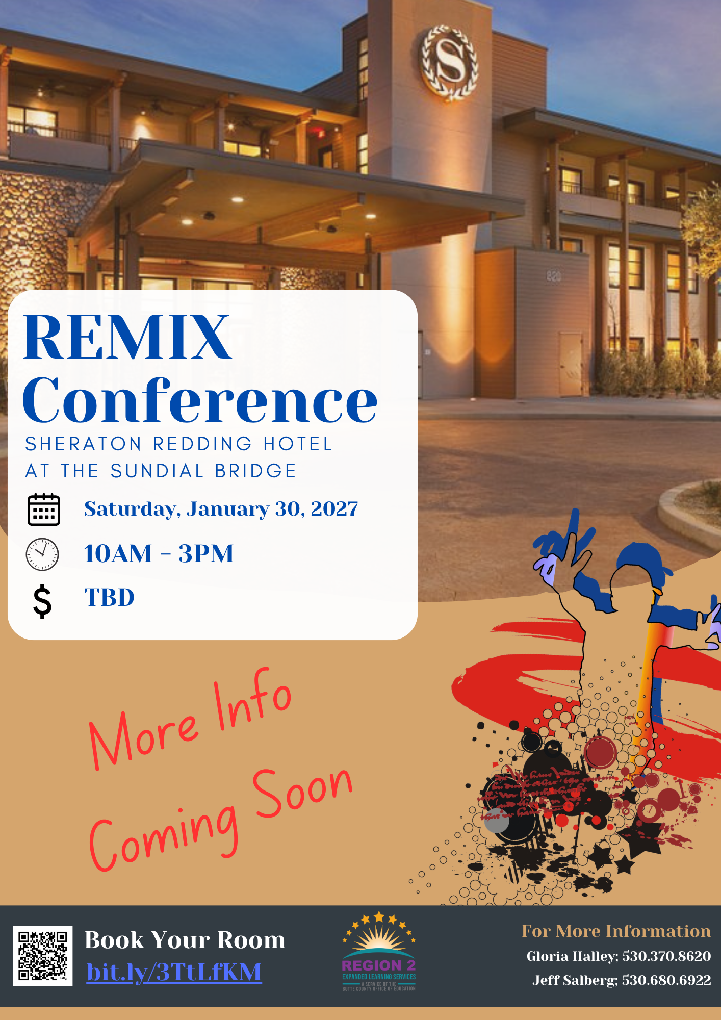 an image with details about an upcoming conference
